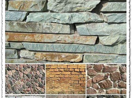 Bricks and stone background textures