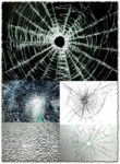 Broken glass textures effect