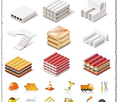 Building icons vectors