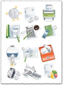 Business and medical vector icons