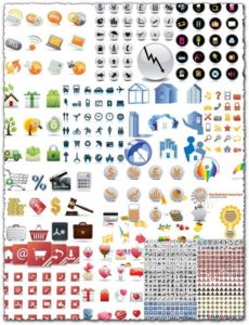 Business and shopping vector icons