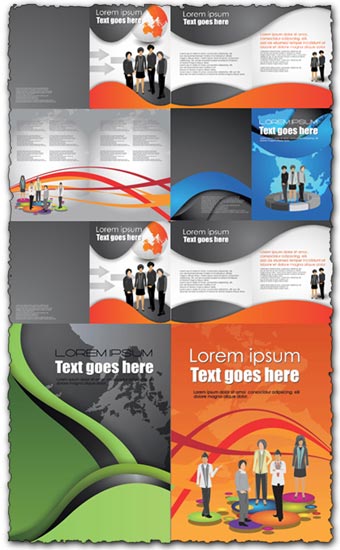 Business brochure vector design