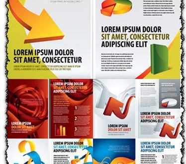 Business brochure vector templates
