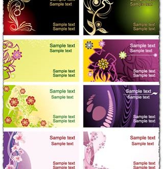 Business cards models vector