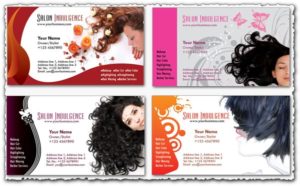 Photoshop business cards Beauty Salon