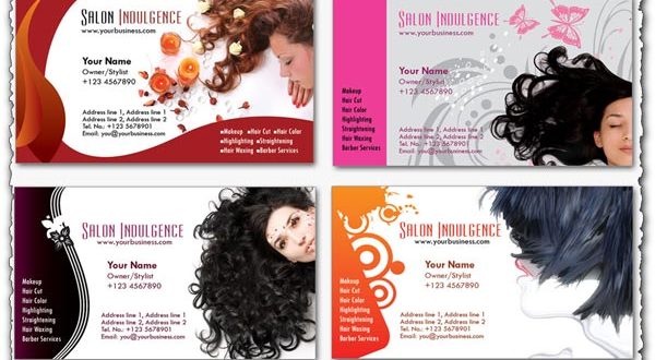 Photoshop business cards Beauty Salon