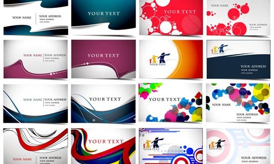 Business cards vector layouts