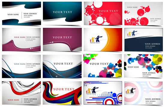 Business cards vector layouts