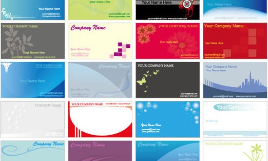 Business cards vector collection