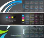 Business cards with 2011 calendar on verso