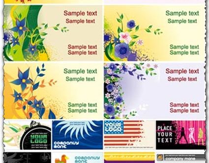 Vector business cards layouts