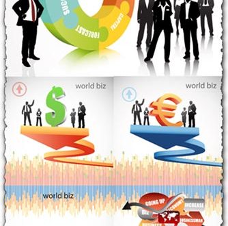 Business flyers template vectors
