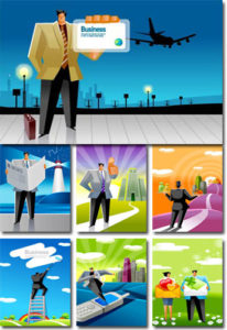 Business man clipart vectors