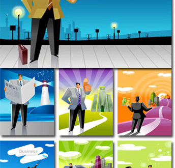 Business man clipart vectors