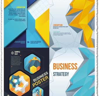 Business poster cover vector design