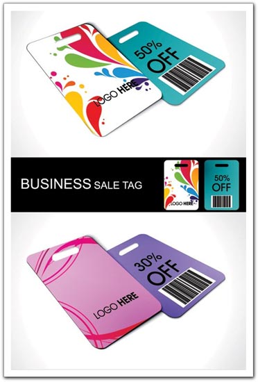 Business sale tags vectors