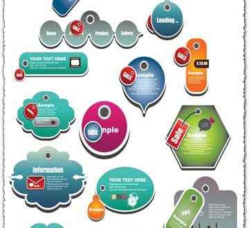Business website tags vector