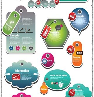 Business website tags vectors
