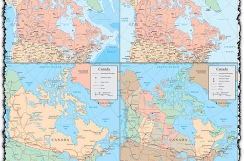 Canada vector maps