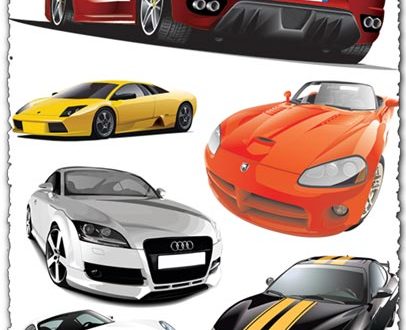 Sports car vector