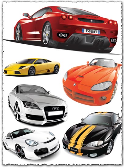 Sports car vector