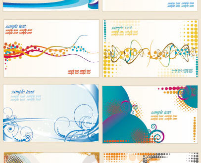Business card templates vector
