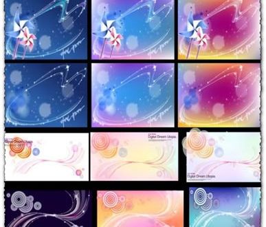 Illustrator business cards vector design