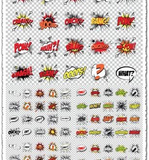 Cartoon pop art vector comics