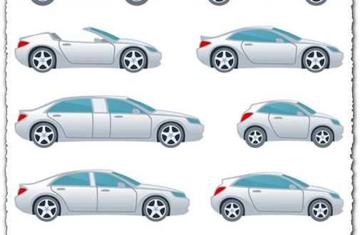 Cartoon vehicles vector shapes