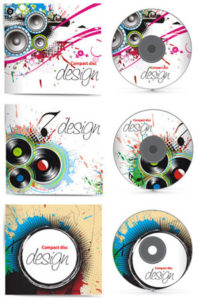 CD music cover vectors