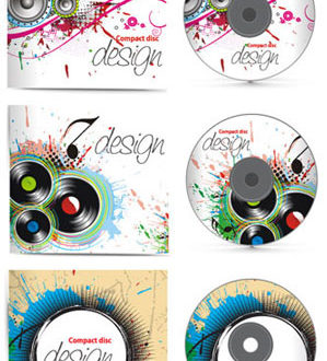 CD music cover vectors