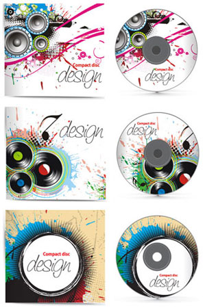 CD music cover vectors