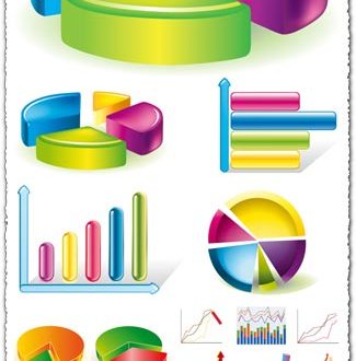 Charts and pies vectors