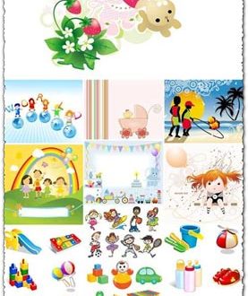 Children toys vectors