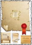 Classic pergament paper vectors