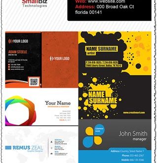 Clean and professional business cards