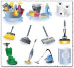 Cleaning vector icons
