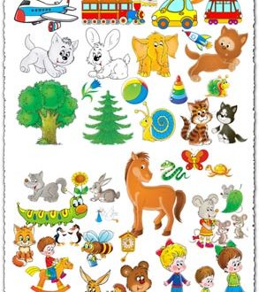 Cliparts for children vector format