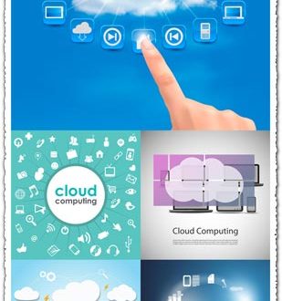 Cloud computing vector templates