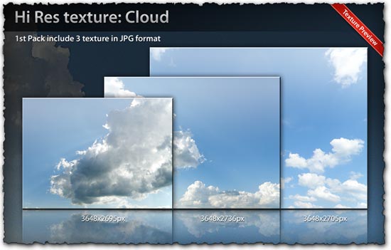 Cloud texture templates