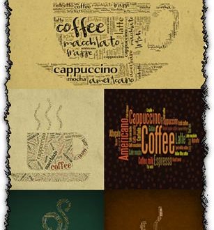Coffee letters backgrounds
