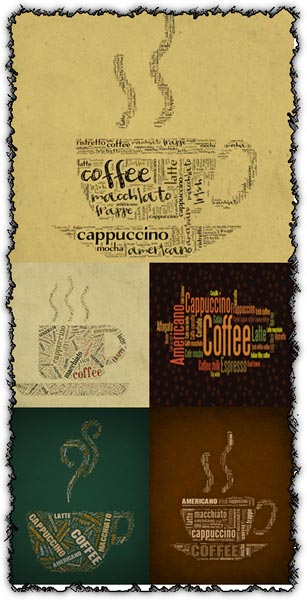  Coffee letters backgrounds 