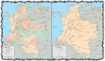 Colombia vector maps