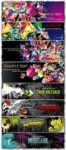 Colored vector banners