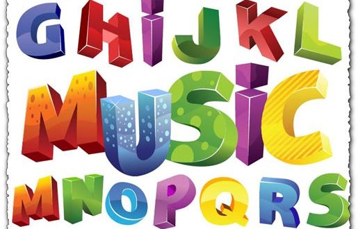 Colorful 3D alphabet letter vectors