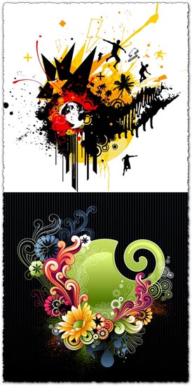 Colorful abstract background vectors Colorful abstract background vectors