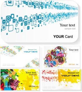 Colorful business cards