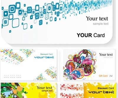 Colorful business cards