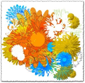Colorful flower vector design