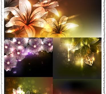 Colorful flowers in vector format